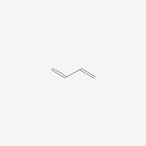 molecular formula C4H6<br>CH2=(CH)2=CH2<br>CH2CHCHCH2<br>C4H6 B125203 1,3-Butadiene CAS No. 106-99-0