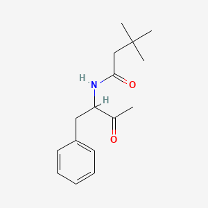 3,3-Dimethyl-N-(3-oxo-1-phenylbutan-2-yl)butanamide