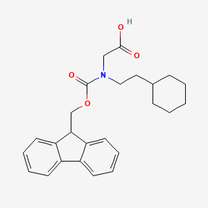 [(2-cyclohexylethyl)[(9H-fluoren-9-ylmethoxy)carbonyl]amino]acetic acid