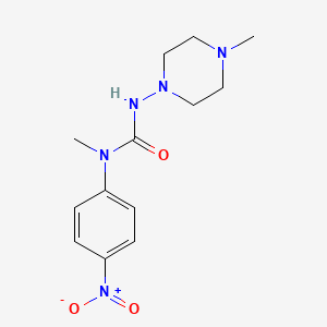 N-Methyl-N'-(4-methylpiperazin-1-yl)-N-(4-nitrophenyl)urea