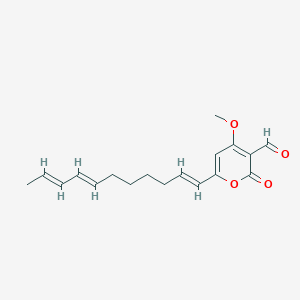 molecular formula C18H22O4 B1252055 prosolanapyrone III 