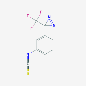 molecular formula C9H4F3N3S B1252069 3-(Trifluoromethyl)-3-(m-isothiocyanophenyl)diazirine 
