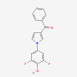 molecular formula C17H11F2NO2 B1252071 (1-(3,5-Difluoro-4-hydroxyphenyl)-1H-pyrrol-3-yl)(phenyl)methanone 
