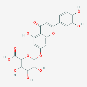 molecular formula C21H18O12 B1252084 木犀草素-7-O-葡糖苷酸 