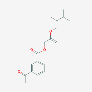 Benzoic acid, 3-acetyl-, 2-(2,3-dimethylbutoxy)-2-propenyl ester