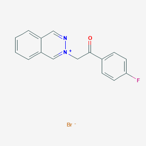 Phthalazinium, 2-[2-(4-fluorophenyl)-2-oxoethyl]-, bromide