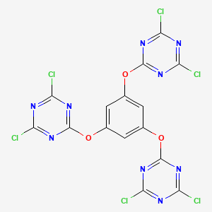 2-[3,5-Bis[(4,6-dichloro-1,3,5-triazin-2-yl)oxy]phenoxy]-4,6-dichloro-1,3,5-triazine