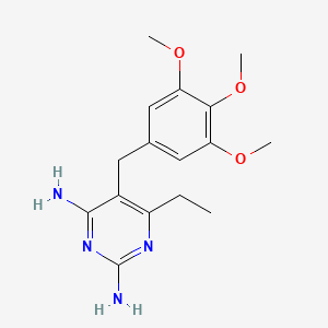 6-Ethyl-5-[(3,4,5-trimethoxyphenyl)methyl]pyrimidine-2,4-diamine