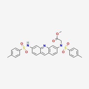 Methyl 2-[(4-methylphenyl)sulfonyl-[6-[(4-methylphenyl)sulfonylamino]acridin-3-yl]amino]acetate