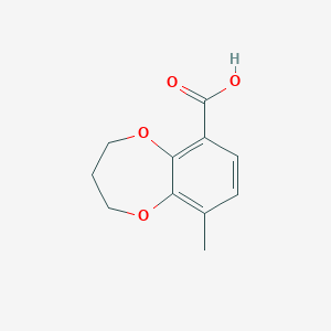 9-Methyl-3,4-dihydro-2H-1,5-benzodioxepine-6-carboxylic acid