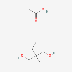 molecular formula C8H18O4 B12520954 Acetic acid;2-ethyl-2-methylpropane-1,3-diol CAS No. 656241-03-1