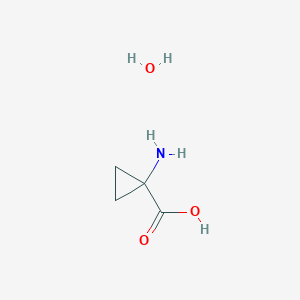 B12520969 1-Aminocyclopropane-1-carboxylic acid;hydrate CAS No. 725268-67-7