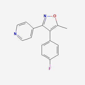 Pyridine, 4-[4-(4-fluorophenyl)-5-methyl-3-isoxazolyl]-