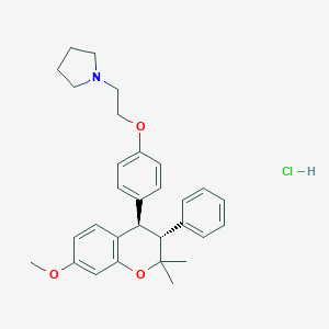molecular formula C30H35NO3.ClH B012521 Centchroman hydrochloride CAS No. 51023-56-4