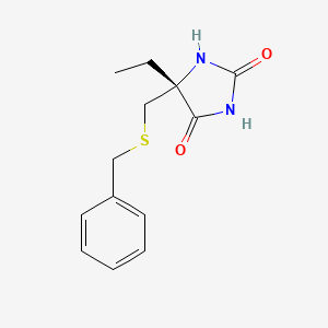 (5R)-5-[(Benzylsulfanyl)methyl]-5-ethylimidazolidine-2,4-dione