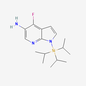 1H-Pyrrolo[2,3-B]pyridin-5-amine, 4-fluoro-1-[tris(1-methylethyl)silyl]-