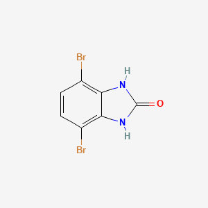 molecular formula C7H4Br2N2O B12521052 4,7-Dibromo-1,3-dihydro-2H-benzimidazol-2-one CAS No. 69272-52-2