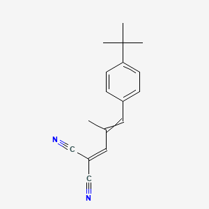 2-[(2E)-3-(4-Tert-butylphenyl)-2-methylprop-2-EN-1-ylidene]propanedinitrile