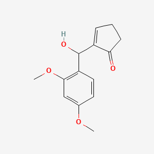 2-[(2,4-Dimethoxyphenyl)(hydroxy)methyl]cyclopent-2-en-1-one