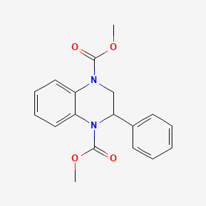 1,4-Quinoxalinedicarboxylic acid, 2,3-dihydro-2-phenyl-, dimethyl ester