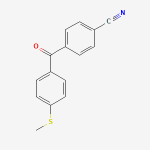 4-[4-(Methylsulfanyl)benzoyl]benzonitrile