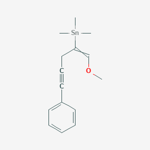 (1-Methoxy-5-phenylpent-1-en-4-yn-2-yl)(trimethyl)stannane