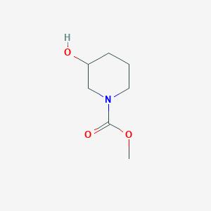 molecular formula C7H13NO3 B1252112 甲基3-羟基哌啶-1-羧酸酯 CAS No. 80613-04-3