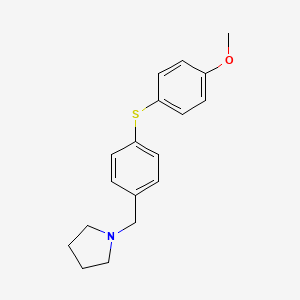 Pyrrolidine, 1-[[4-[(4-methoxyphenyl)thio]phenyl]methyl]-