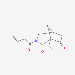 3-(But-3-enoyl)-1-ethyl-3-azabicyclo[3.2.1]octane-2,7-dione