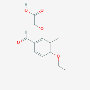 Acetic acid, (6-formyl-2-methyl-3-propoxyphenoxy)-