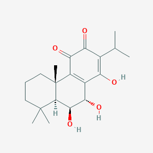 molecular formula C20H28O5 B1252118 6Beta,7Alpha-Dihydroxyroyleanone 
