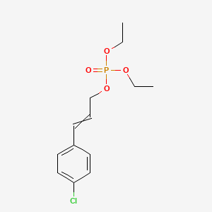 3-(4-Chlorophenyl)prop-2-en-1-yl diethyl phosphate