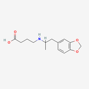 4-{[1-(2H-1,3-Benzodioxol-5-yl)propan-2-yl]amino}butanoic acid