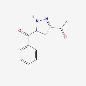 Ethanone, 1-(5-benzoyl-4,5-dihydro-1H-pyrazol-3-yl)-