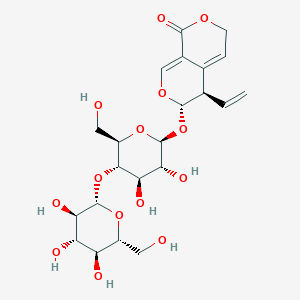 molecular formula C22H30O14 B1252129 4'-O-β-D-吡喃葡萄糖基龙胆苦苷 