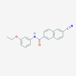 2-Naphthalenecarboxamide, 6-cyano-N-(3-ethoxyphenyl)-