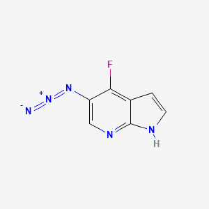 1H-Pyrrolo[2,3-b]pyridine, 5-azido-4-fluoro-