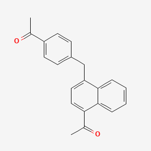 1-{4-[(4-Acetylnaphthalen-1-yl)methyl]phenyl}ethan-1-one