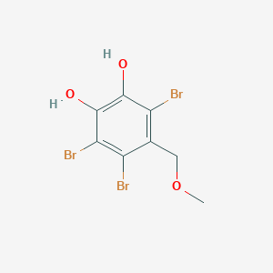 molecular formula C8H7Br3O3 B1252146 1,2-苯二酚，3,4,6-三溴-5-(甲氧基甲基)- CAS No. 256474-80-3