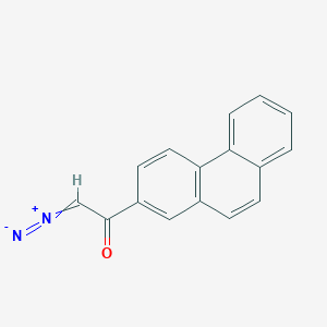 2-Diazonio-1-(phenanthren-2-yl)ethen-1-olate