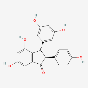 molecular formula C21H16O6 B1252147 Pauciflorol F 