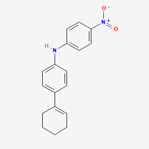 Benzenamine, 4-(1-cyclohexen-1-yl)-N-(4-nitrophenyl)-