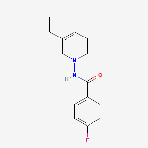 N-(5-Ethyl-3,6-dihydro-1(2H)-pyridinyl)-4-fluorobenzamide