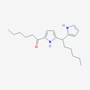 1-Hexanone, 1-[5-[1-(1H-pyrrol-2-yl)hexyl]-1H-pyrrol-2-yl]-