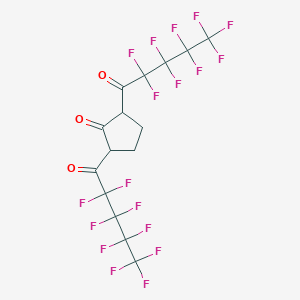 Cyclopentanone, 2,5-bis(2,2,3,3,4,4,5,5,5-nonafluoro-1-oxopentyl)-