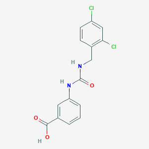 Benzoic acid, 3-[[[[(2,4-dichlorophenyl)methyl]amino]carbonyl]amino]-