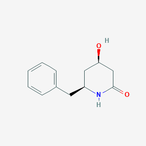 (4R,6S)-6-benzyl-4-hydroxypiperidin-2-one