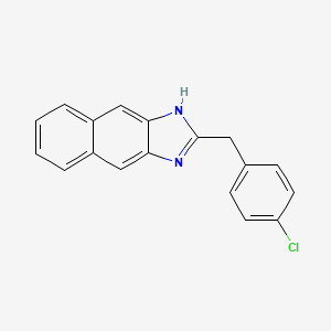 1H-Naphth[2,3-d]imidazole, 2-[(4-chlorophenyl)methyl]-