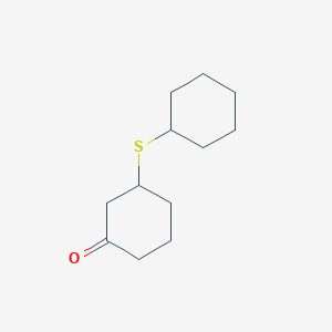 Cyclohexanone, 3-(cyclohexylthio)-