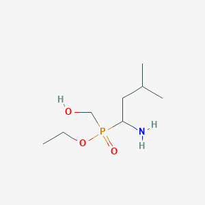 Ethyl (1-amino-3-methylbutyl)(hydroxymethyl)phosphinate